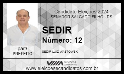 Candidato SEDIR 2024 - SENADOR SALGADO FILHO - Eleições