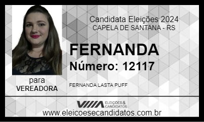 Candidato FERNANDA 2024 - CAPELA DE SANTANA - Eleições