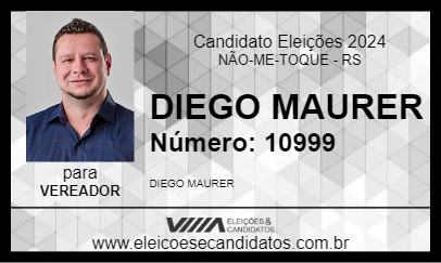 Candidato DIEGO MAURER 2024 - NÃO-ME-TOQUE - Eleições