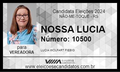 Candidato NOSSA LUCIA 2024 - NÃO-ME-TOQUE - Eleições