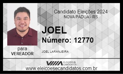 Candidato JOEL 2024 - NOVA PÁDUA - Eleições