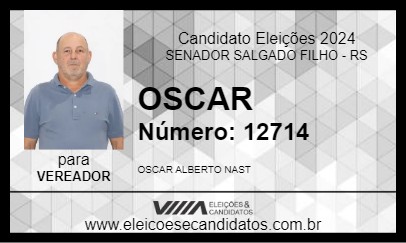 Candidato OSCAR 2024 - SENADOR SALGADO FILHO - Eleições