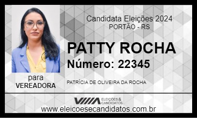 Candidato PATTY ROCHA 2024 - PORTÃO - Eleições