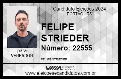 Candidato FELIPE STRIEDER 2024 - PORTÃO - Eleições