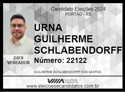 Candidato GUILHERME SCHLABRENDORFF 2024 - PORTÃO - Eleições