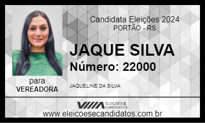 Candidato JAQUE SILVA 2024 - PORTÃO - Eleições