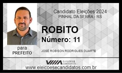 Candidato ROBITO 2024 - PINHAL DA SERRA - Eleições