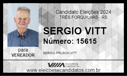 Candidato SERGIO VITT 2024 - TRÊS FORQUILHAS - Eleições