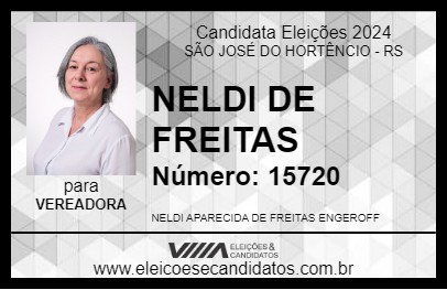 Candidato NELDI DE FREITAS 2024 - SÃO JOSÉ DO HORTÊNCIO - Eleições