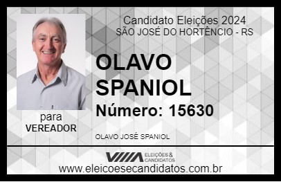 Candidato OLAVO SPANIOL 2024 - SÃO JOSÉ DO HORTÊNCIO - Eleições