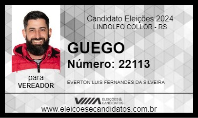 Candidato GUEGO 2024 - LINDOLFO COLLOR - Eleições