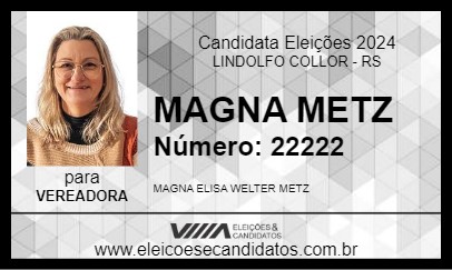 Candidato MAGNA METZ 2024 - LINDOLFO COLLOR - Eleições