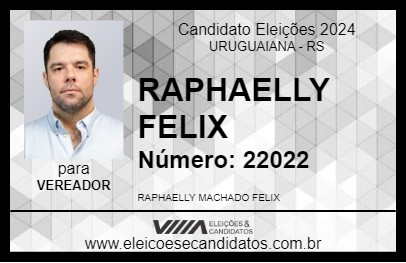 Candidato RAPHAELLY FELIX 2024 - URUGUAIANA - Eleições