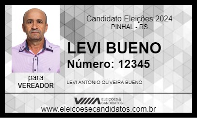 Candidato LEVI BUENO 2024 - PINHAL - Eleições