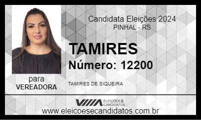 Candidato TAMIRES 2024 - PINHAL - Eleições