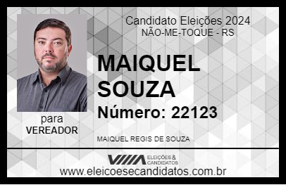 Candidato MAIQUEL SOUZA 2024 - NÃO-ME-TOQUE - Eleições