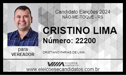 Candidato CRISTINO LIMA 2024 - NÃO-ME-TOQUE - Eleições