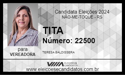 Candidato TITA 2024 - NÃO-ME-TOQUE - Eleições