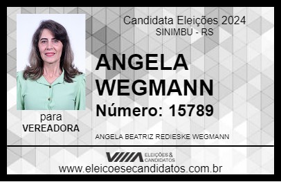 Candidato ANGELA WEGMANN 2024 - SINIMBU - Eleições