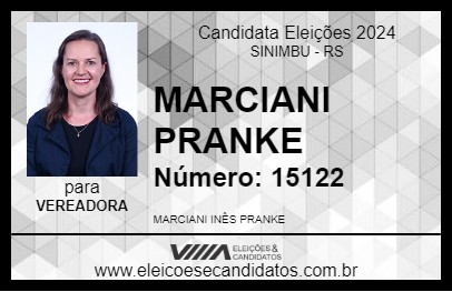 Candidato MARCIANI PRANKE 2024 - SINIMBU - Eleições