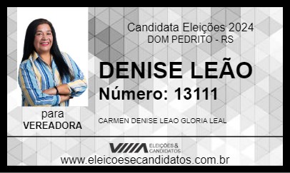 Candidato DENISE LEÃO 2024 - DOM PEDRITO - Eleições