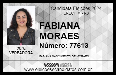 Candidato FABIANA  MORAES 2024 - ERECHIM - Eleições