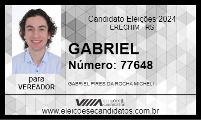 Candidato GABRIEL 2024 - ERECHIM - Eleições