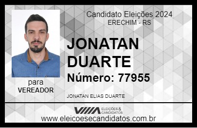 Candidato JONATAN DUARTE 2024 - ERECHIM - Eleições