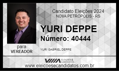 Candidato YURI  DEPPE 2024 - NOVA PETRÓPOLIS - Eleições