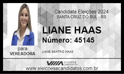 Candidato LIANE HAAS 2024 - SANTA CRUZ DO SUL - Eleições