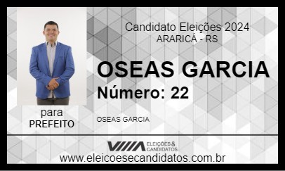 Candidato OSEAS GARCIA 2024 - ARARICÁ - Eleições