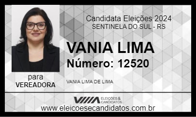 Candidato VANIA LIMA 2024 - SENTINELA DO SUL - Eleições