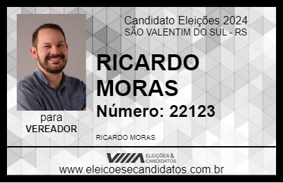 Candidato RICARDO MORAS 2024 - SÃO VALENTIM DO SUL - Eleições