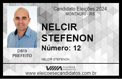 Candidato NELCIR STEFENON 2024 - MONTAURI - Eleições