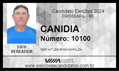 Candidato CANIDIA 2024 - CRISSIUMAL - Eleições