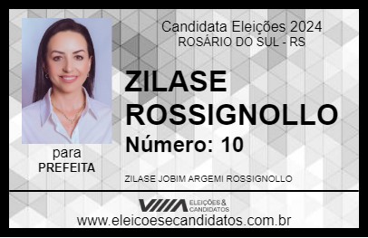 Candidato ZILASE ROSSIGNOLLO 2024 - ROSÁRIO DO SUL - Eleições