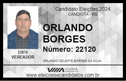 Candidato ORLANDO BORGES 2024 - CANDIOTA - Eleições