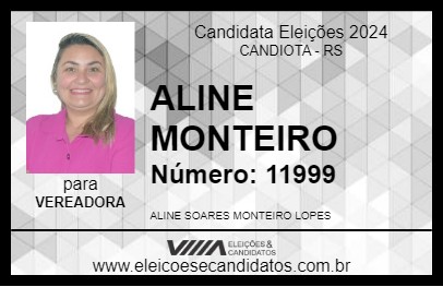 Candidato ALINE MONTEIRO 2024 - CANDIOTA - Eleições