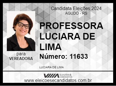 Candidato PROFESSORA LUCIARA DE LIMA 2024 - AGUDO - Eleições