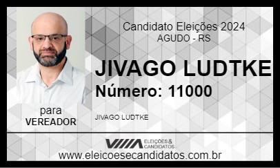 Candidato JIVAGO LUDTKE 2024 - AGUDO - Eleições