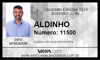 Candidato ALDINHO 2024 - BOSSOROCA - Eleições