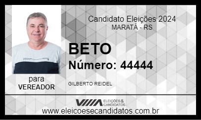 Candidato BETO 2024 - MARATÁ - Eleições