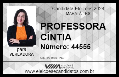 Candidato PROFESSORA CÍNTIA 2024 - MARATÁ - Eleições