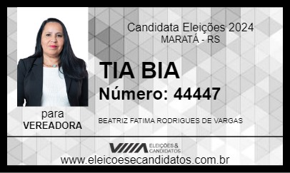 Candidato TIA BIA 2024 - MARATÁ - Eleições