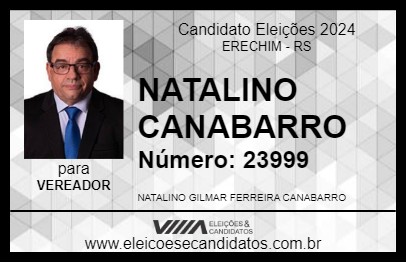 Candidato NATALINO CANABARRO 2024 - ERECHIM - Eleições