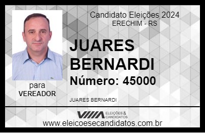 Candidato JUARES BERNARDI 2024 - ERECHIM - Eleições