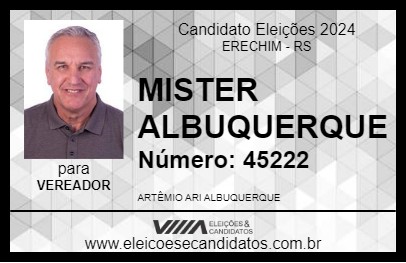 Candidato MISTER ALBUQUERQUE 2024 - ERECHIM - Eleições