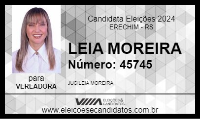 Candidato LEIA MOREIRA 2024 - ERECHIM - Eleições