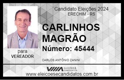 Candidato CARLINHOS MAGRÃO 2024 - ERECHIM - Eleições