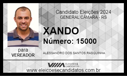 Candidato XANDO 2024 - GENERAL CÂMARA - Eleições